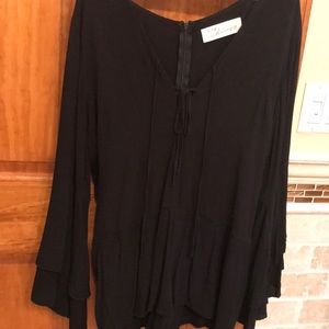 Black lace up Vintage Havana romper